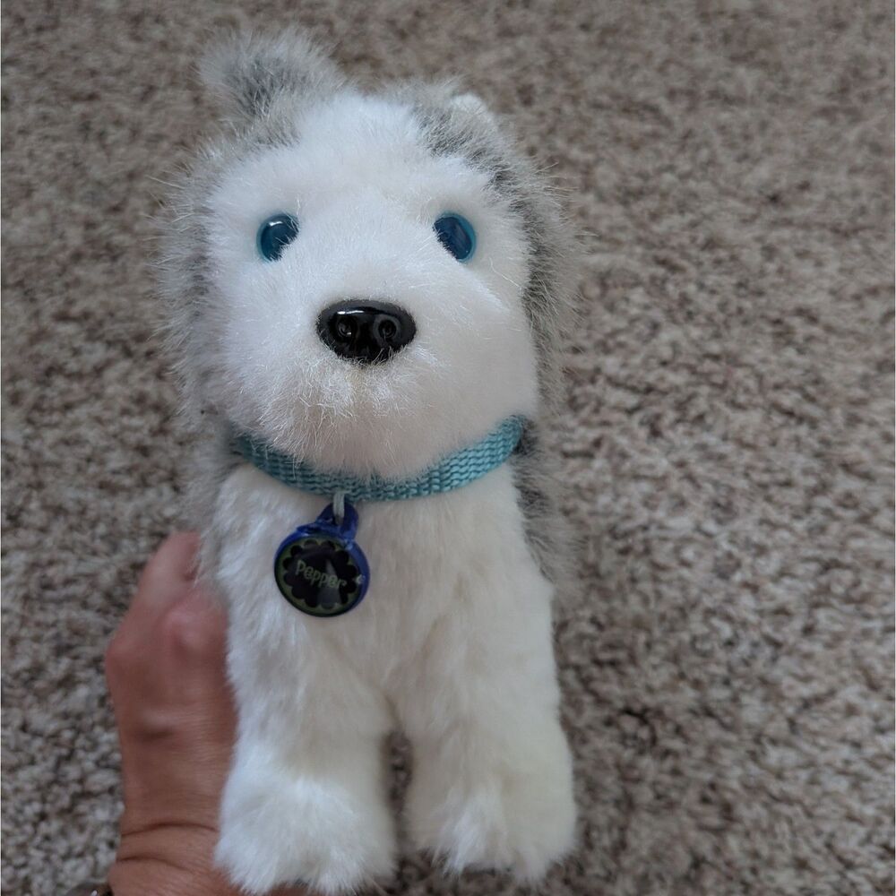 American Girl Siberian Husky Doll Pet Sled Dog Gray Pepper Retired